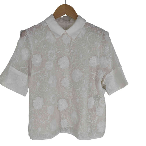 ジルスチュアート JILLSTUART Endy ROBE グレース刺しゅう襟付ブラウス レディース JPN:S