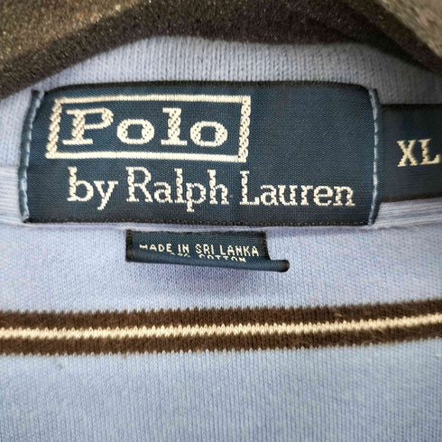 ポロバイラルフローレン Polo by RALPH LAUREN スモールポニー刺繍 ボーダー S/S ポロシャツ メンズ JPN:XL