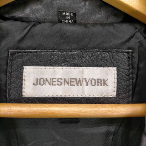 ジョーンズニューヨーク JONES NEW YORK レザーテーラードジャケット レディース import:S