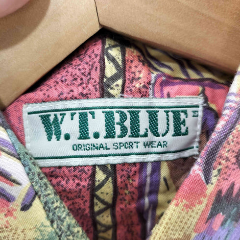 W.T.BLUE 幾何学模様半袖シャツ メンズ 37/38