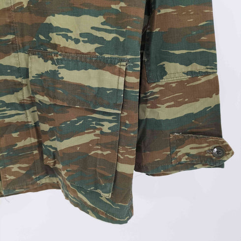 GREECE ARMY CAMO BDU JACKET LIZARD PATTERN ギリシャ軍 BDUジャケット リザードカモ リップストップ メンズ XS
