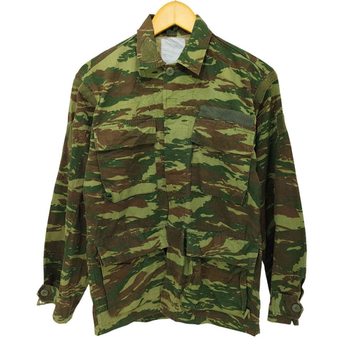 GREECE ARMY CAMO BDU JACKET LIZARD PATTERN ギリシャ軍 BDUジャケット リザードカモ メンズ XS