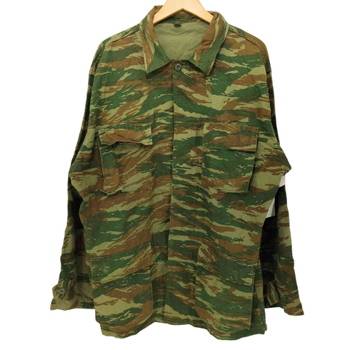 GREECE ARMY CAMO BDU JACKET LIZARD PATTERN ギリシャ軍 BDUジャケット リザードカモ メンズ XS
