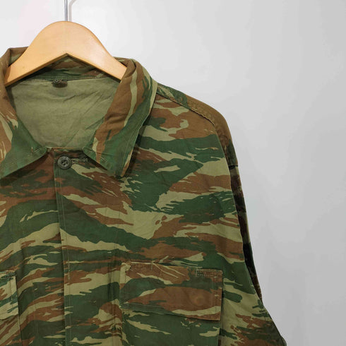 GREECE ARMY CAMO BDU JACKET LIZARD PATTERN ギリシャ軍 BDUジャケット リザードカモ メンズ XS
