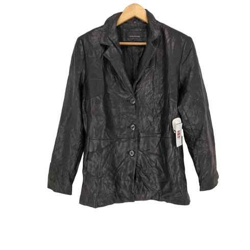 ジョーンズニューヨーク JONES NEW YORK レザーテーラードジャケット メンズ import:L