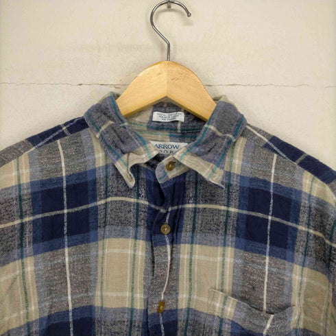 アロースポーツ ARROW SPORT マドラスチェックコットンL/S シャツ メンズ JPN:XL
