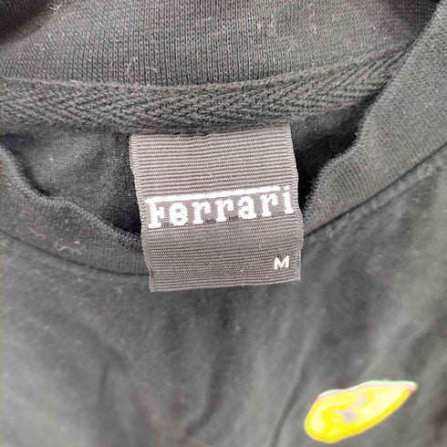 Ferrari フロントロゴクルーネック半袖Tシャツ メンズ M