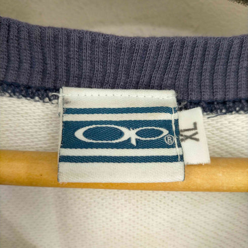 オーシャンパシフィック Ocean Pacific 00s フロントロゴプリント ラグランスウェット サーフ系 メンズ import:XL