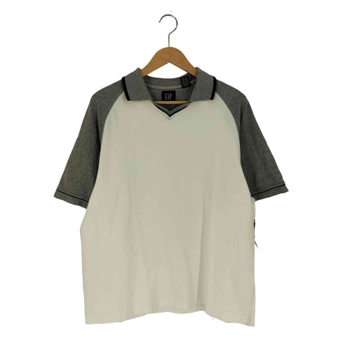 ギャップ Gap 90s 北マリアナ諸島製 バイカラー ラグランスリーブ ポロシャツ メンズ import:L
