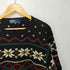 ポロラルフローレン POLO RALPH LAUREN HARD KNIT クルーネック総柄ニット メンズ S