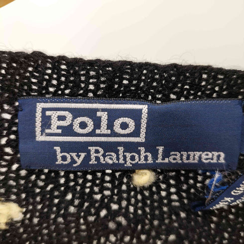 ポロラルフローレン POLO RALPH LAUREN HARD KNIT クルーネック総柄ニット メンズ S