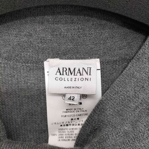 アルマーニコレツィオーニ ARMANI COLLEZIONI ウエストギャザーニットワンピース レディース 42