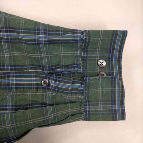ヴァンヒューゼン VAN HEUSEN マドラスチェック ボタンダウンL/S シャツ メンズ JPN:XL