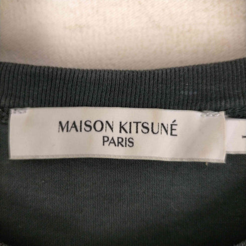 メゾンキツネ MAISON KITSUNE ダブル フォックスヘッド ロゴ Tシャツ メンズ import:L