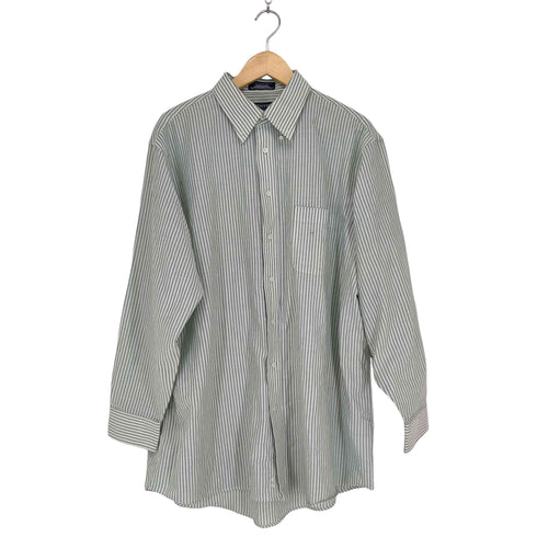 スタッフォード STAFFORD コットンストライプL/S シャツ メンズ 17 1/2