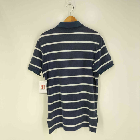 ポロバイラルフローレン Polo by RALPH LAUREN ポニー刺繍 タオル地 ボーダーポロシャツ メンズ import:M