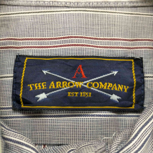 アロー ARROW MADE IN USA コットンストライプL/S シャツ メンズ 16-32/33