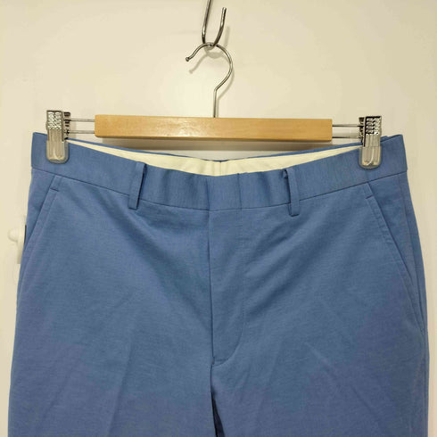 ランバンオンブルー LANVIN en Bleu ノータックストレートスラックスパンツ メンズ 79