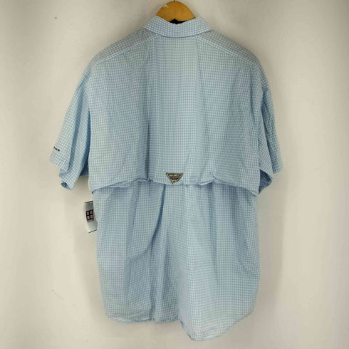 コロンビア Columbia PFG omni shade ギンガムチェックフィッシングシャツ メンズ JPN:L
