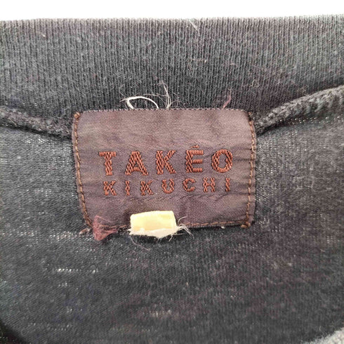 タケオキクチ TAKEO KIKUCHI 90-2000s Y2K 十字架デザインクルーネックTシャツ メンズ 3