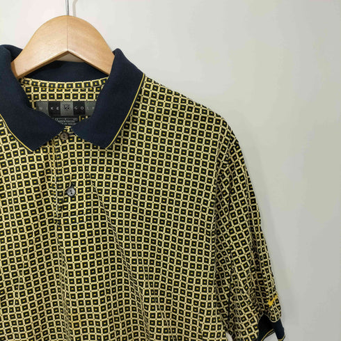 ナイキゴルフ NIKE GOLF 幾何学模様半袖ポロシャツ メンズ S