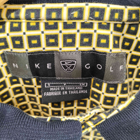 ナイキゴルフ NIKE GOLF 幾何学模様半袖ポロシャツ メンズ S