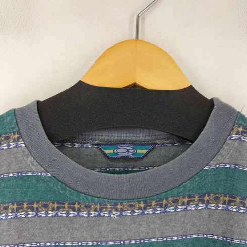 オーシャンパシフィック Ocean Pacific 90s ボーダー クルーネックTシャツ メンズ