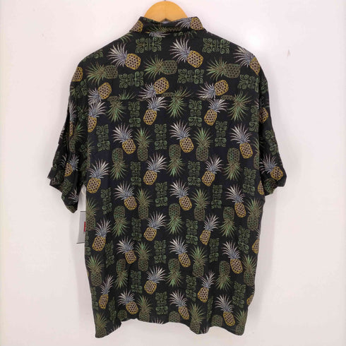 マンシングウェア Munsingwear パイナップル柄 レーヨンアロハシャツ メンズ L/G