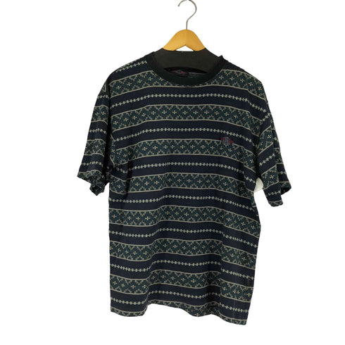 BEAR 柄ボーダーTシャツ メンズ import:M