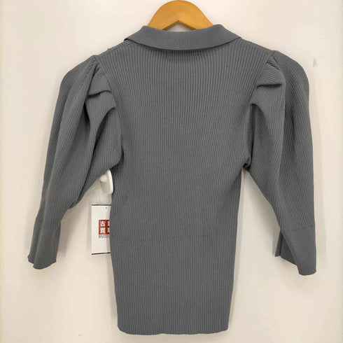 スナイデル snidel ニットカラーパフスリリブプルオーバー レディース ONE SIZE