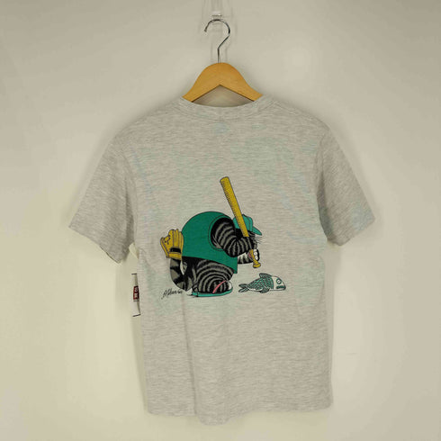 クレイジーシャツ CRAZY SHIRTS 80-90s USA製 KLIBAN CAT 両面プリント クルーネックTシャツ メンズ import:S