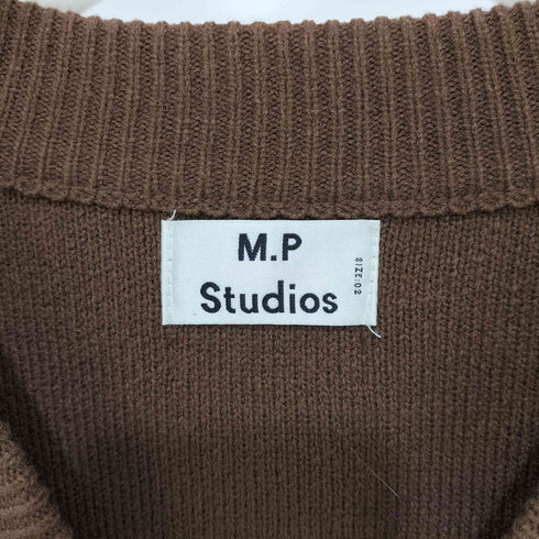エムピーストゥディオス M.P Studios MAISON PRINCE ウールブレンド ヘビーウエイトカーディガン メンズ 2