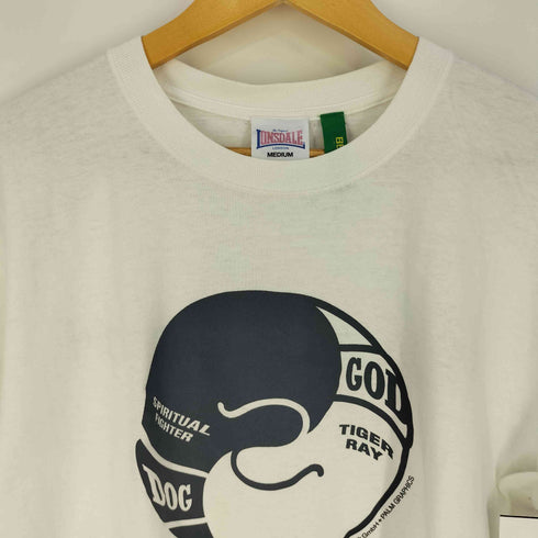 ロンズデール LONSDALE TIGER RAY gmbH+PALM GRAPHICS エイ プリント クルーネックTシャツ メンズ import:M