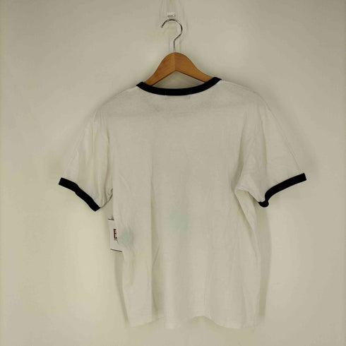 ブラックコムデギャルソン BLACK COMME des GARCONS 筆記体ロゴ 3連 クルーネック リンガーTシャツ メンズ JPN:L