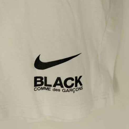 ブラックコムデギャルソン BLACK COMME des GARCONS 筆記体ロゴ 3連 クルーネック リンガーTシャツ メンズ JPN:L