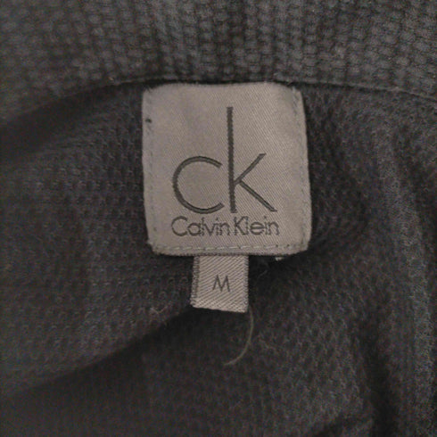 シーケーカルバンクライン ck Calvin Klein コットン比翼ジップS/S シャツ メンズ JPN:M