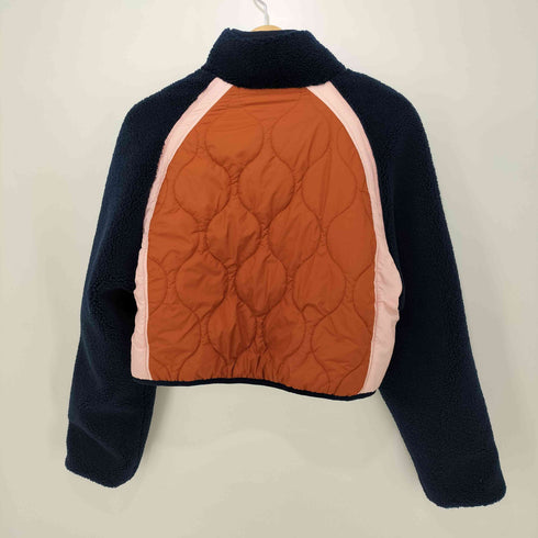 ザラ ZARA カラーブロックフリースクロップドジャケット レディース L