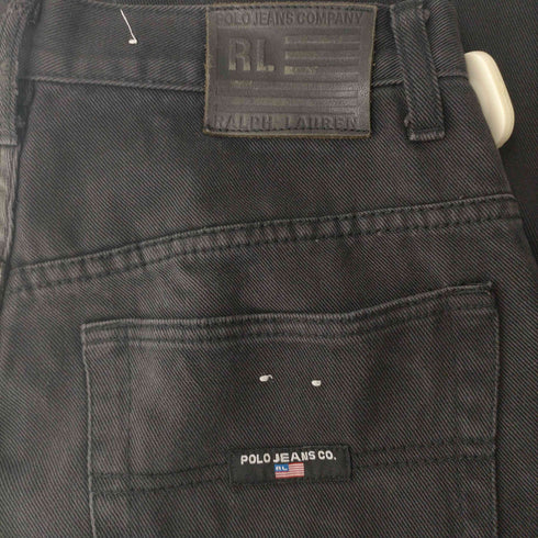 ポロジーンズカンパニーラルフローレン POLO JEANS COMPANY RALPH LAUREN ブラックデニムショーツ メンズ 30×32