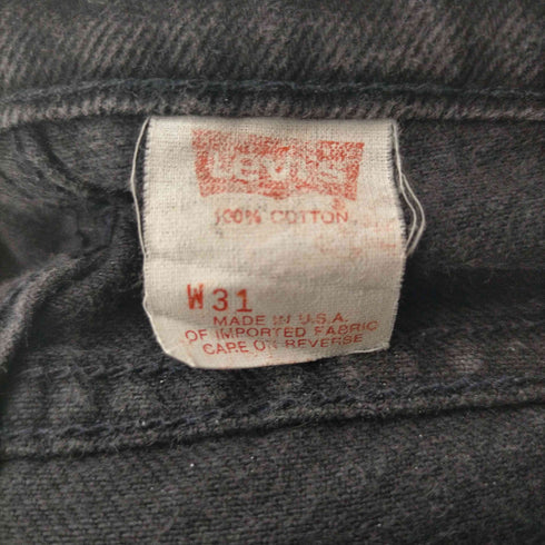 リーバイス Levis 90s 560 MADE IN USA ボタン裏532 ノックスビル工場 ジップフライブラックデニムショーツ メンズ W31