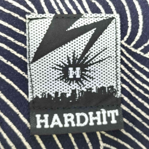 HARDHIT 総柄 開襟オープンカラーシャツ メンズ