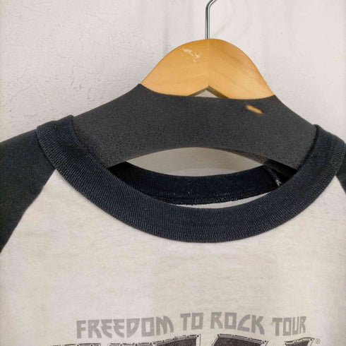 両面プリント ラグランカットソー バンドTシャツ 袖ダブル メンズ