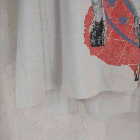 両面プリント ラグランカットソー バンドTシャツ 袖ダブル メンズ