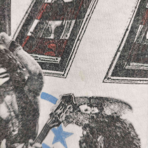 両面プリント ラグランカットソー バンドTシャツ 袖ダブル メンズ