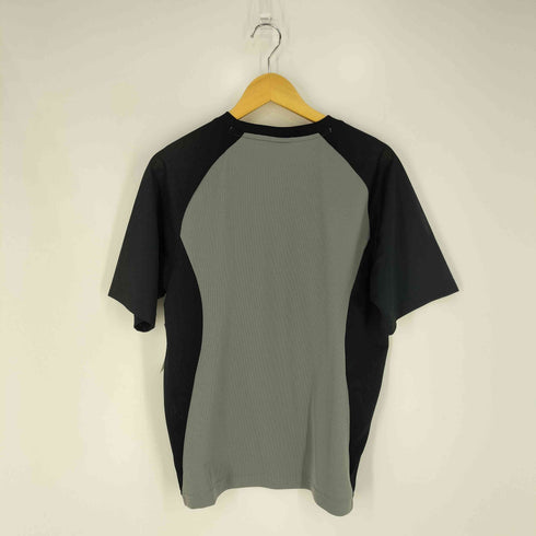 アディダス adidas CLIMALITE バイカラー ロゴプリント クルーネックメッシュTシャツ メンズ JPN:L