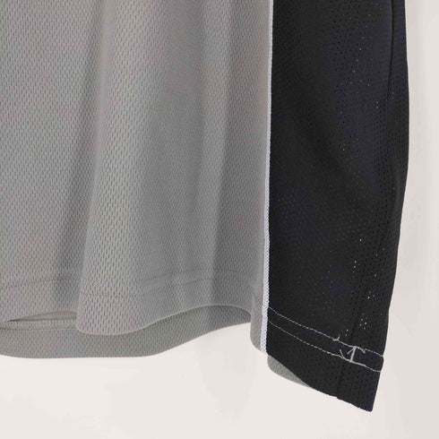 アディダス adidas CLIMALITE バイカラー ロゴプリント クルーネックメッシュTシャツ メンズ JPN:L