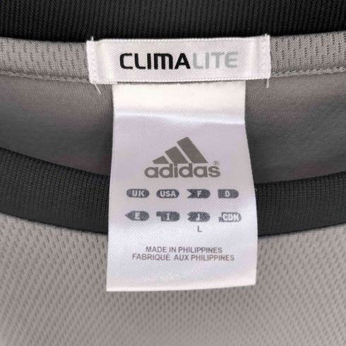 アディダス adidas CLIMALITE バイカラー ロゴプリント クルーネックメッシュTシャツ メンズ JPN:L