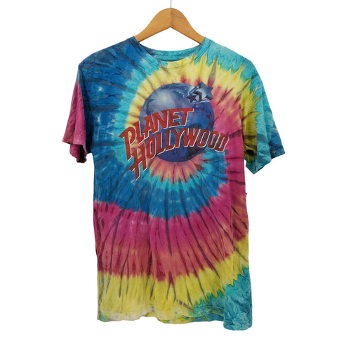 プラネットハリウッド PLANET HOLLYWOOD クルーネック S/S タイダイ Tシャツ メンズ import:M