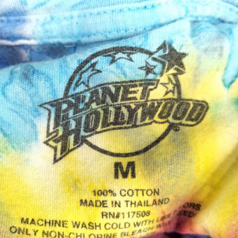 プラネットハリウッド PLANET HOLLYWOOD クルーネック S/S タイダイ Tシャツ メンズ import:M