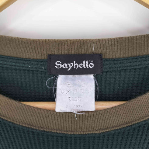セイハロー SAYHELLO HEAVY WEIGHT WAFFLE ヘビーウエイトワッフルカットソー メンズ JPN:XL