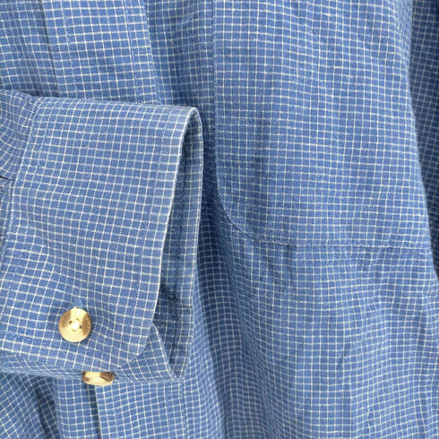 ANTIGUA 刺繍ギンガムチェックシャツ メンズ JPN:XL